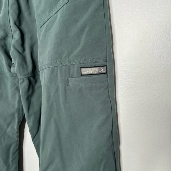 Prana green belted hiking athletic pants large - Picture 6 of 11